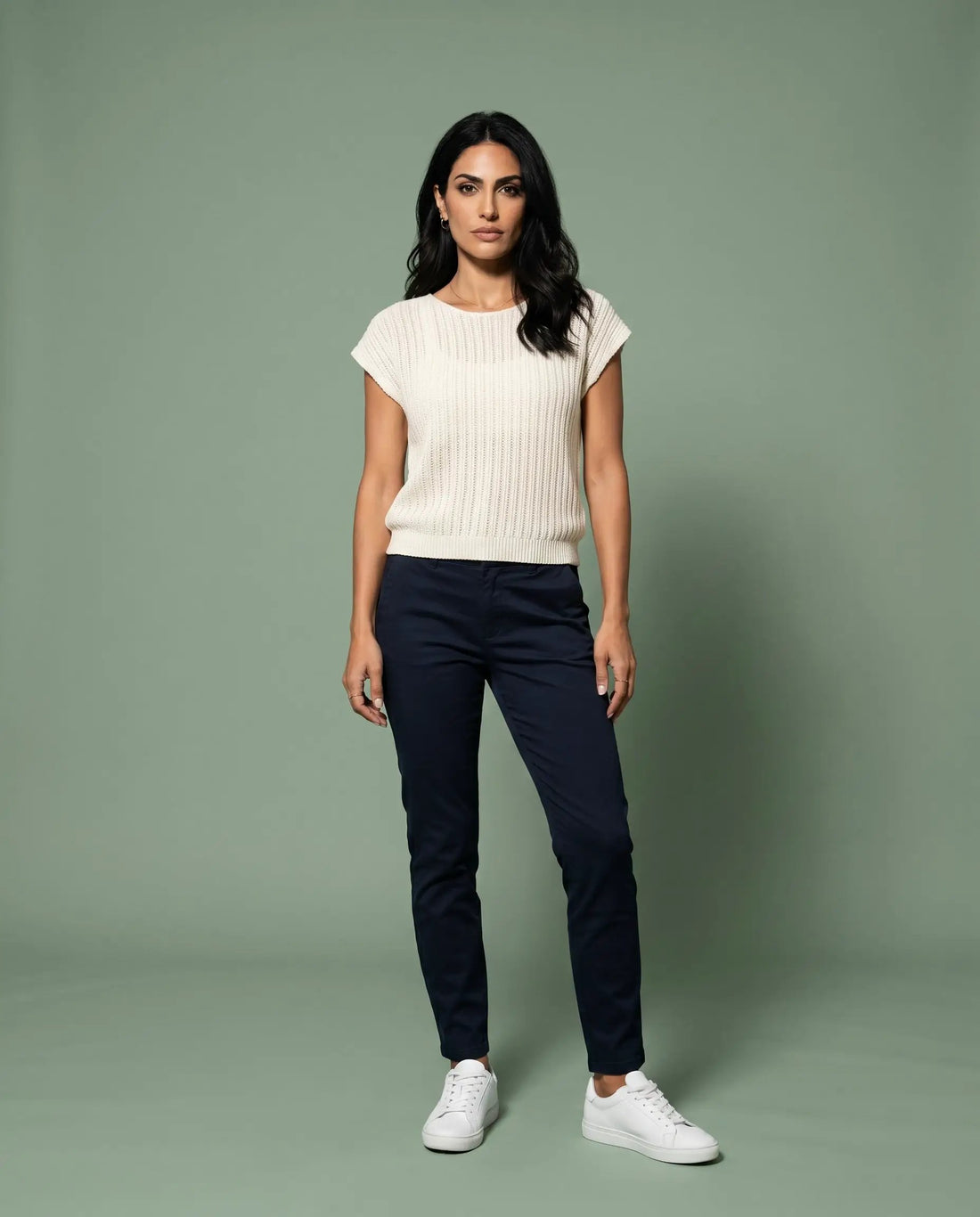 Yanet Collective Blusa tejida beige -
