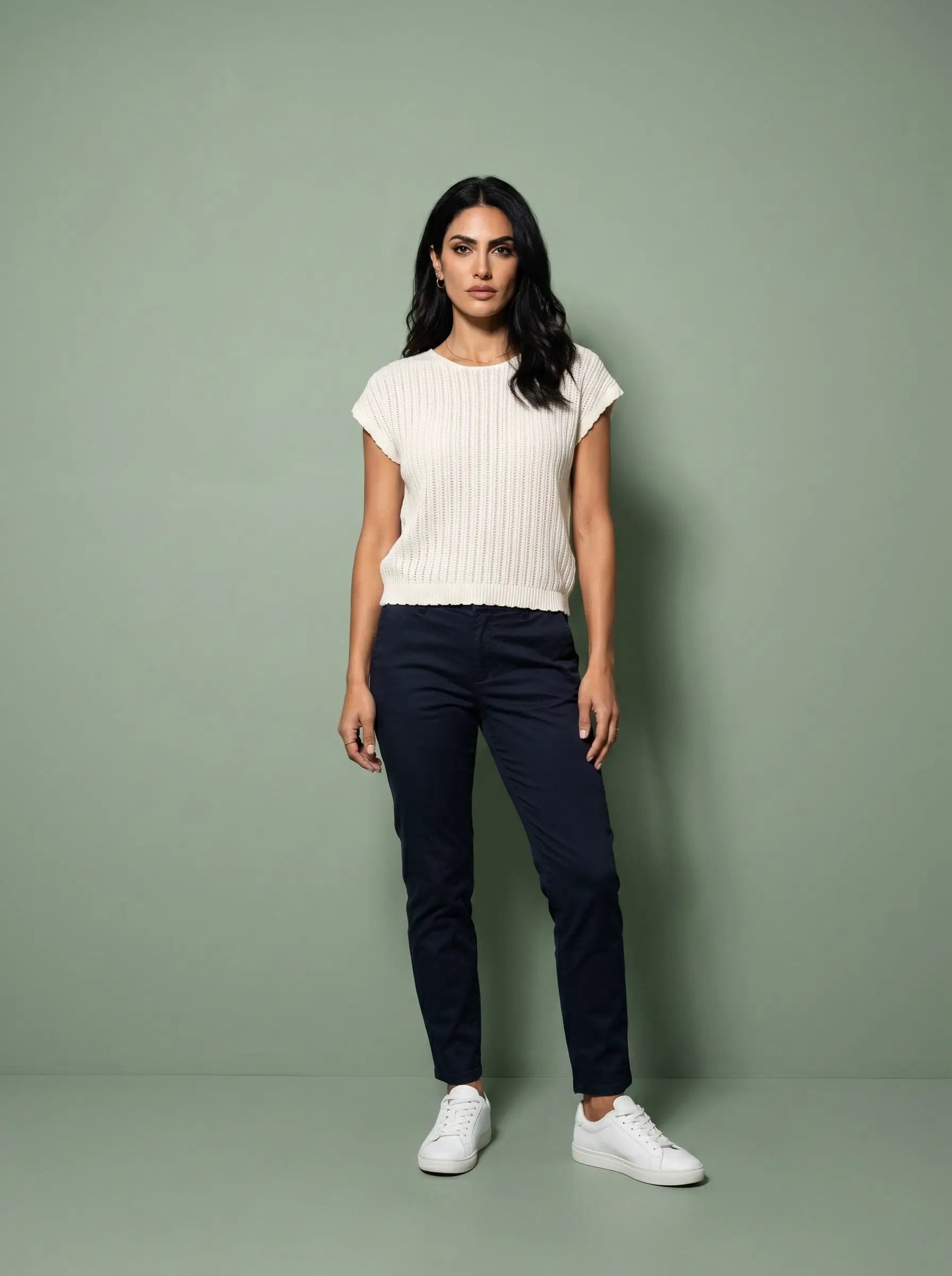 Yanet Collective Blusa tejida beige - Blouses
