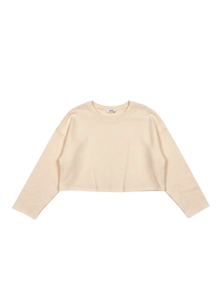 Blusa sudadera beige by Yanet Collective