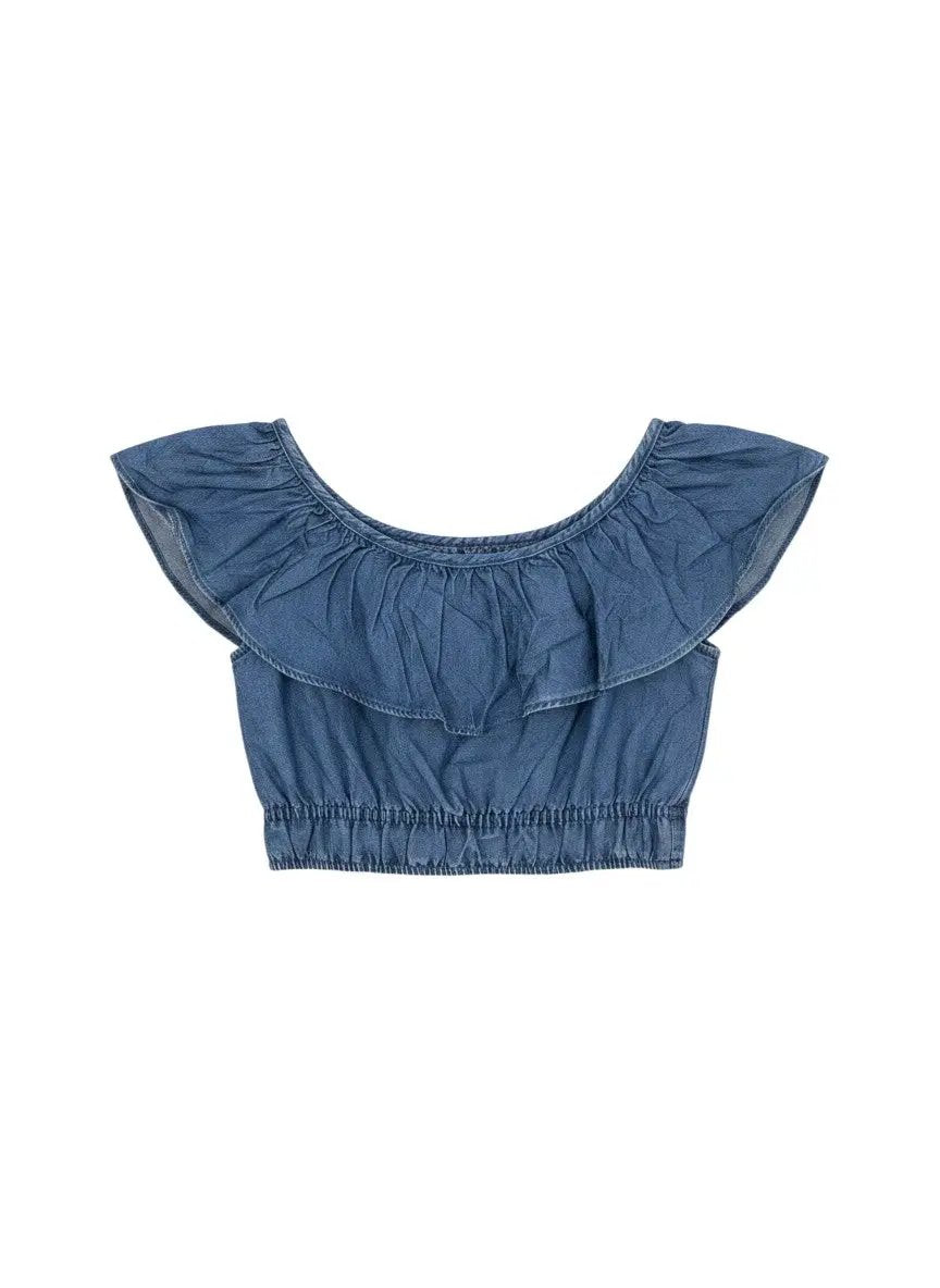 Blusa top mezclilla by Yanet Collective