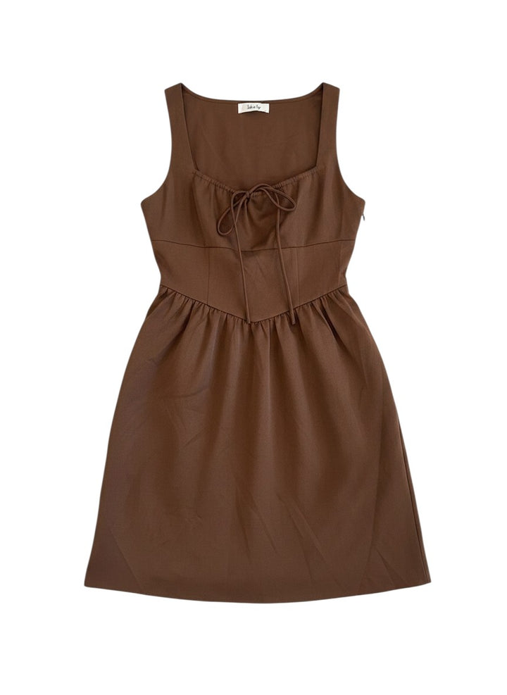Vestido café by Yanet Collective