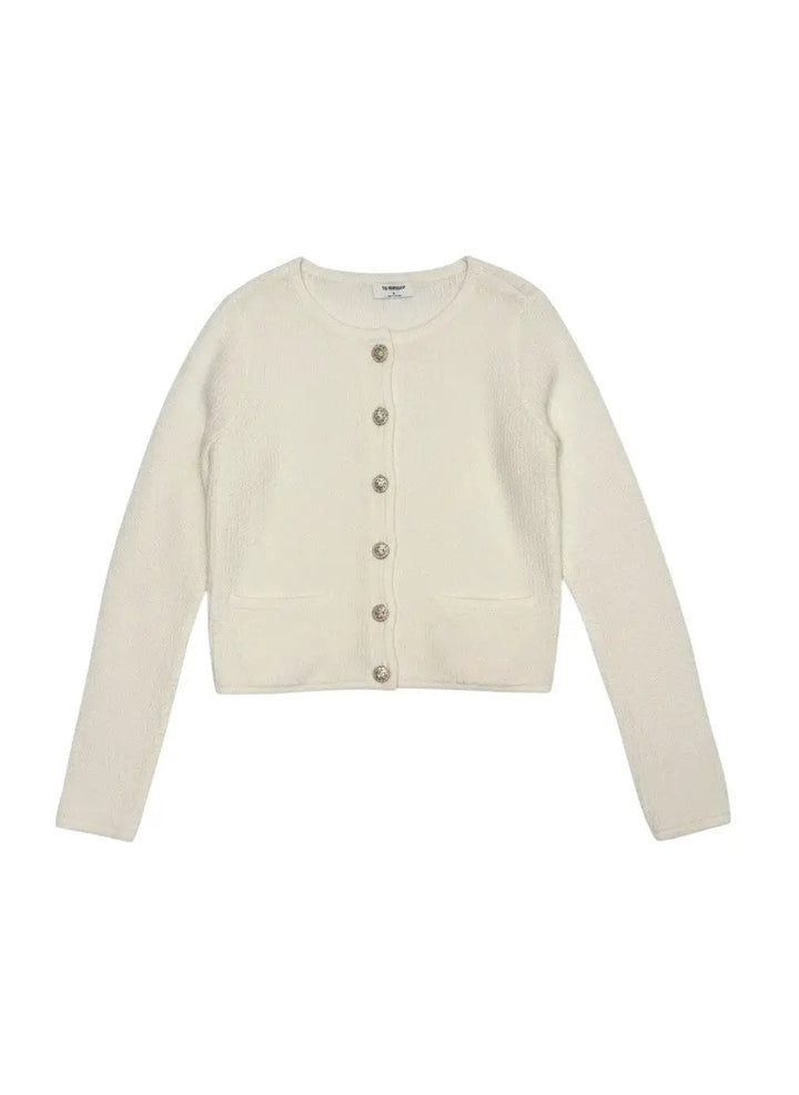 Suéter Blanco Cardigan by Yanet Collective