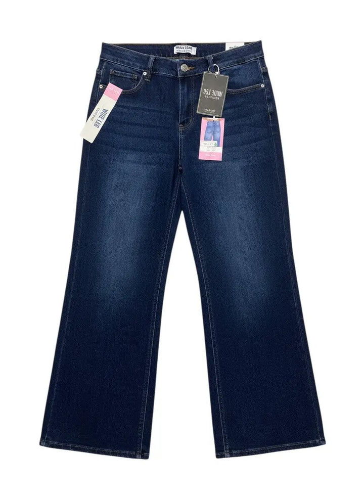 Pantalón de mezclilla Wide leg low rise by Yanet Collective