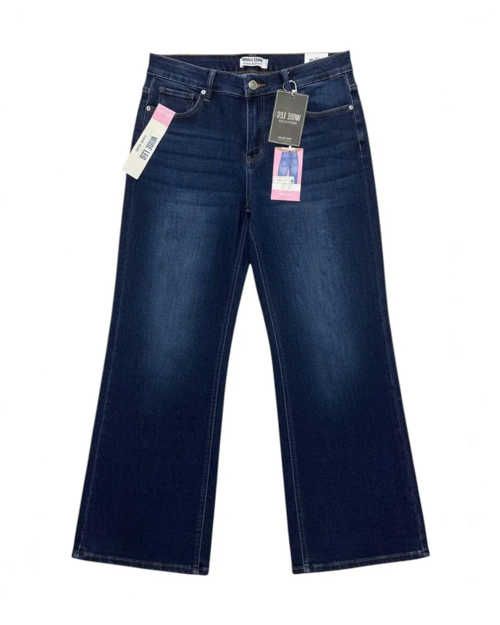 Pantalón de mezclilla Wide leg low rise by Yanet Collective