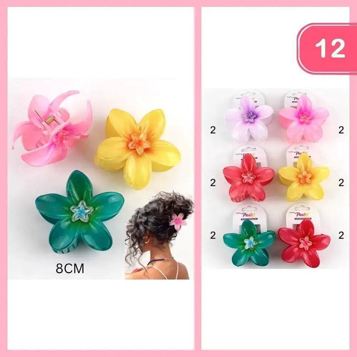 Floral Claw Hair Clips by Joia Accessory