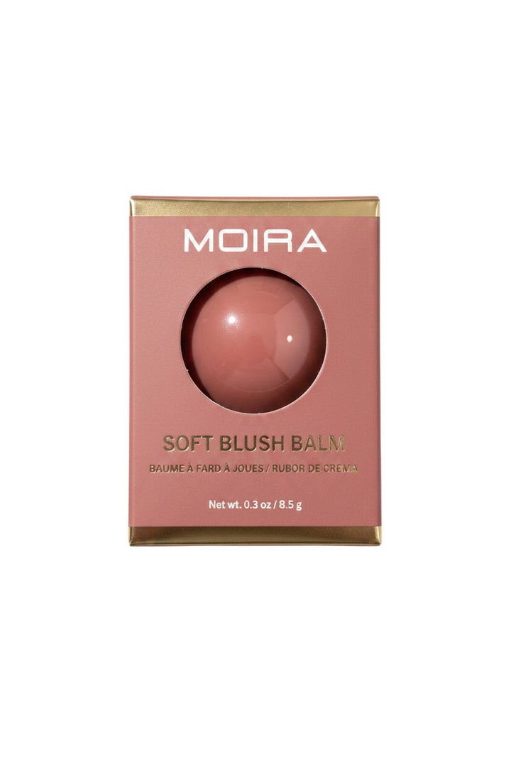 Yanet Collective Moira Soft Blush Balm in a dusty rose compact with gold accents