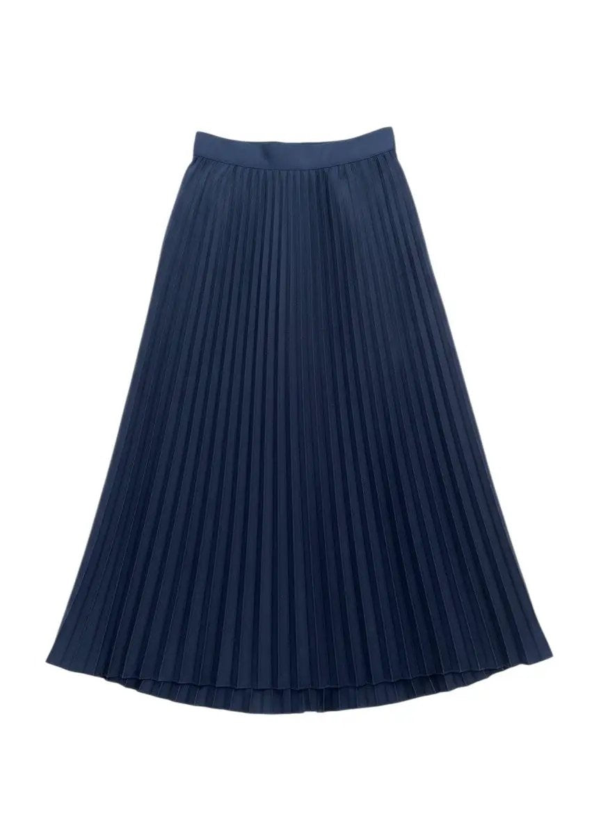 Falda azul maxi plisada by Yanet Collective