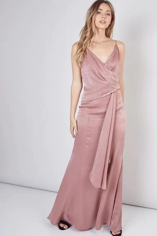 Vestido rosa largo by Yanet Collection
